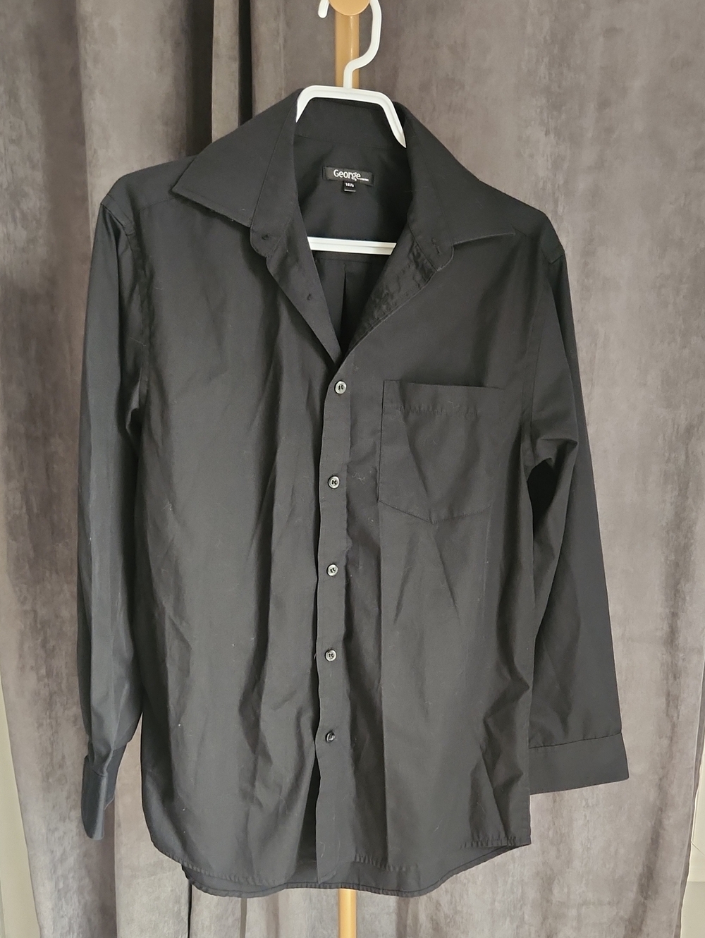 George Black Button-Up Dress Shirt